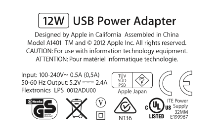 iPhone/iPad充电器应该如何使用 教大家识别电源适配器