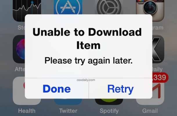 unable to download app什么意思 app store提示unable to download app解决办法