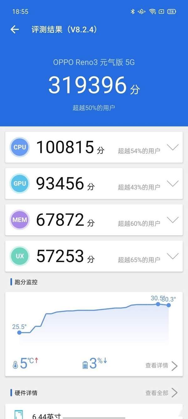 OPPOReno3元气版参数配置详情