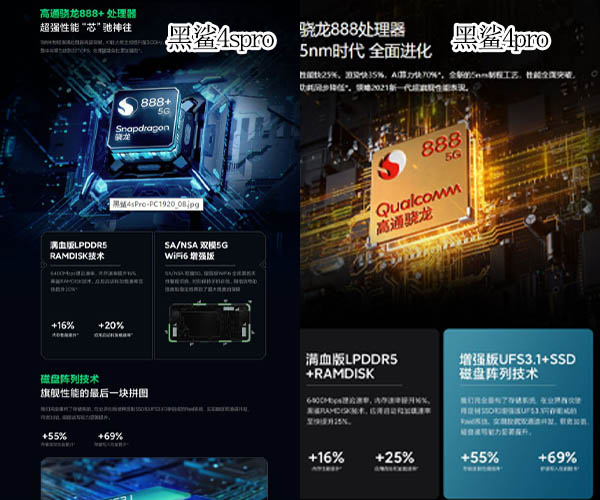 黑鲨4spro和黑鲨4pro手机对比评测