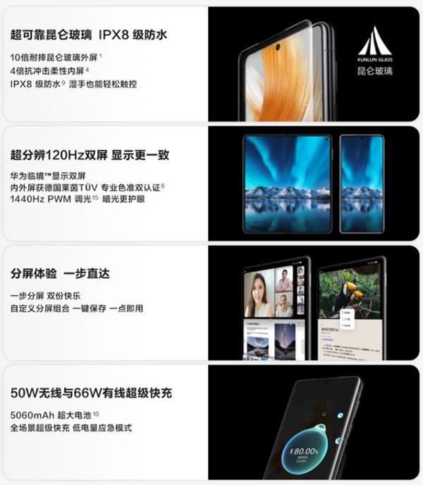 华为折叠屏一共几款