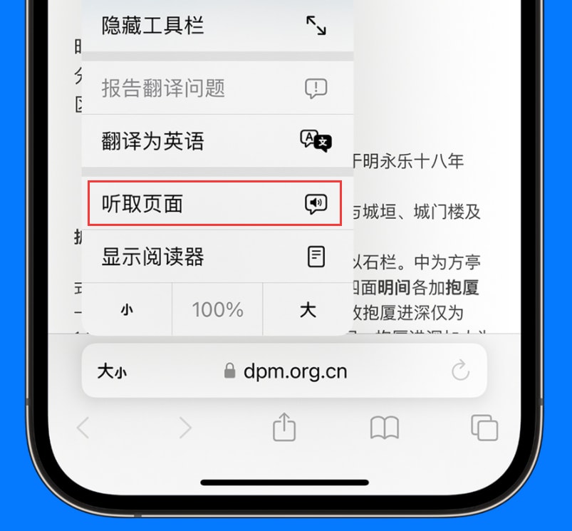 iOS17听取页面