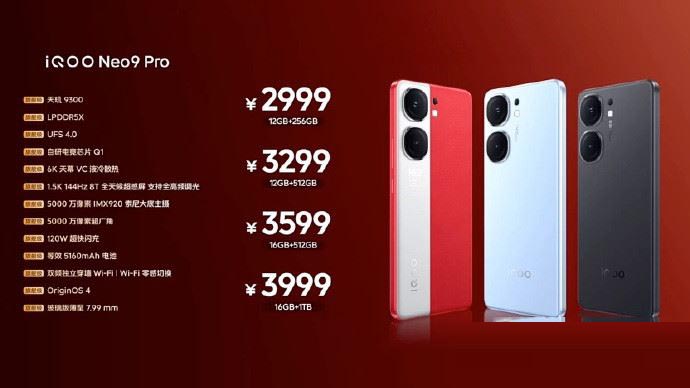 iQOONeo9Pro和华为Nova12Pro区别对比