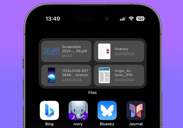 iPhone快速访问文件