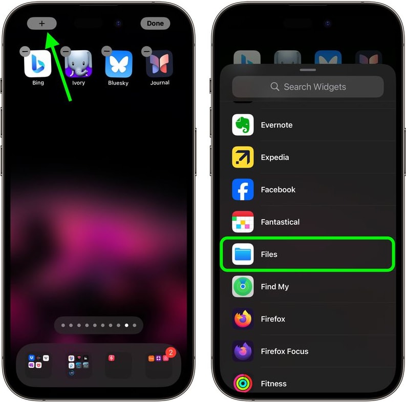 iPhone快速访问文件