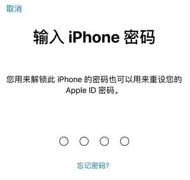 iPhone15四位密码