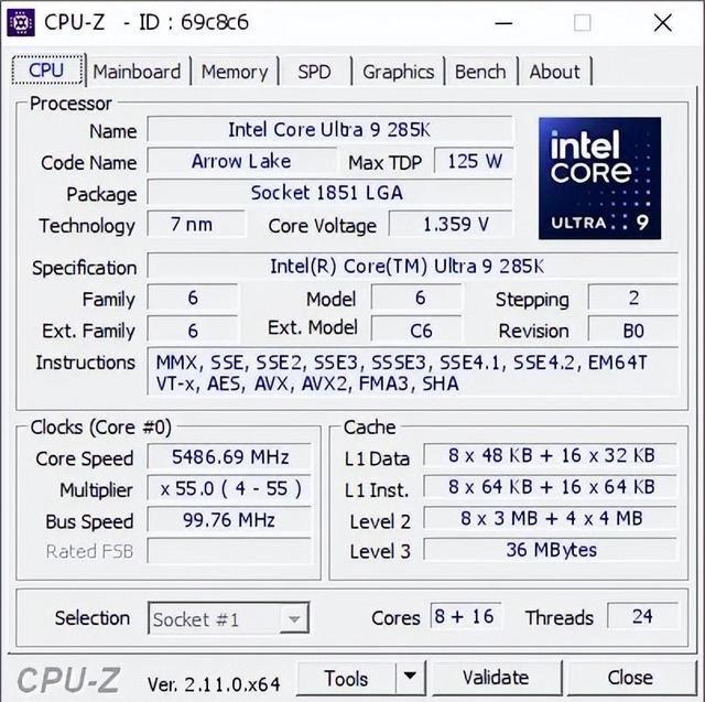 285K和9950X对比测评
