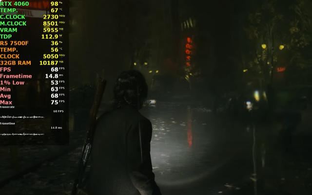 锐龙57500F和RTX4060装机性能