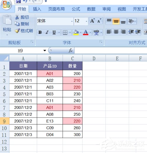 excel突出显示数值