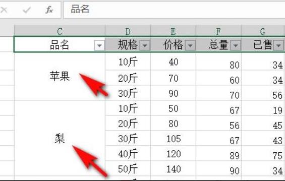 excel无法筛选的原因
