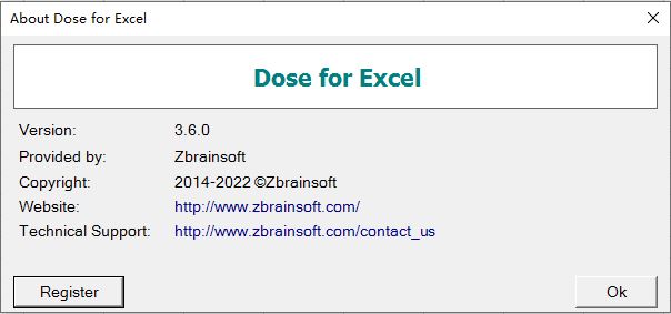 Zbrainsoft Dose for Excel激活教程