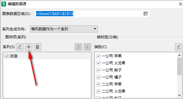 WPS双层饼图