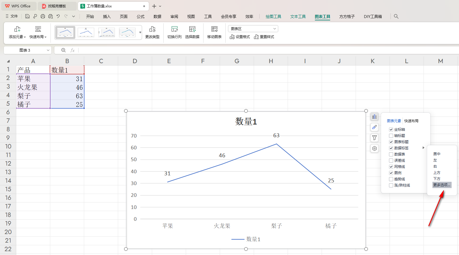 WPS数据标签