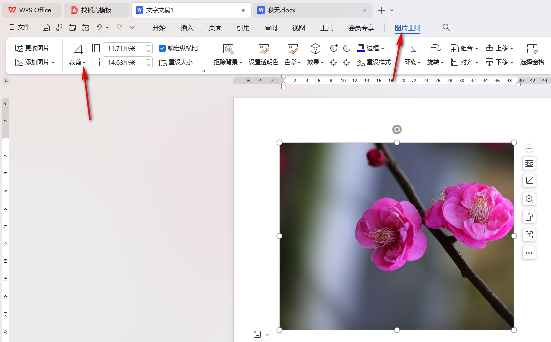 WPS图片心形