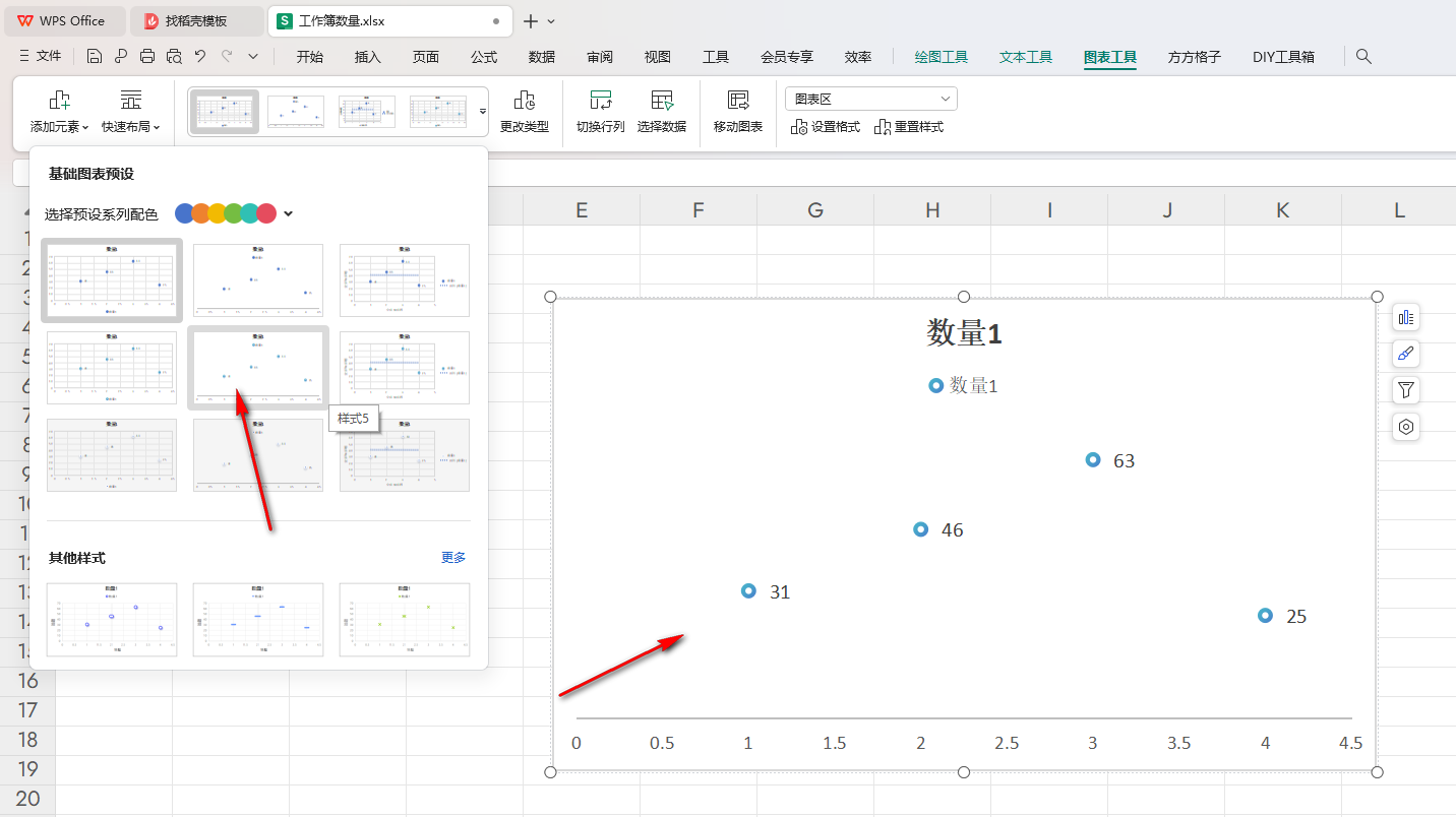 WPS散点图