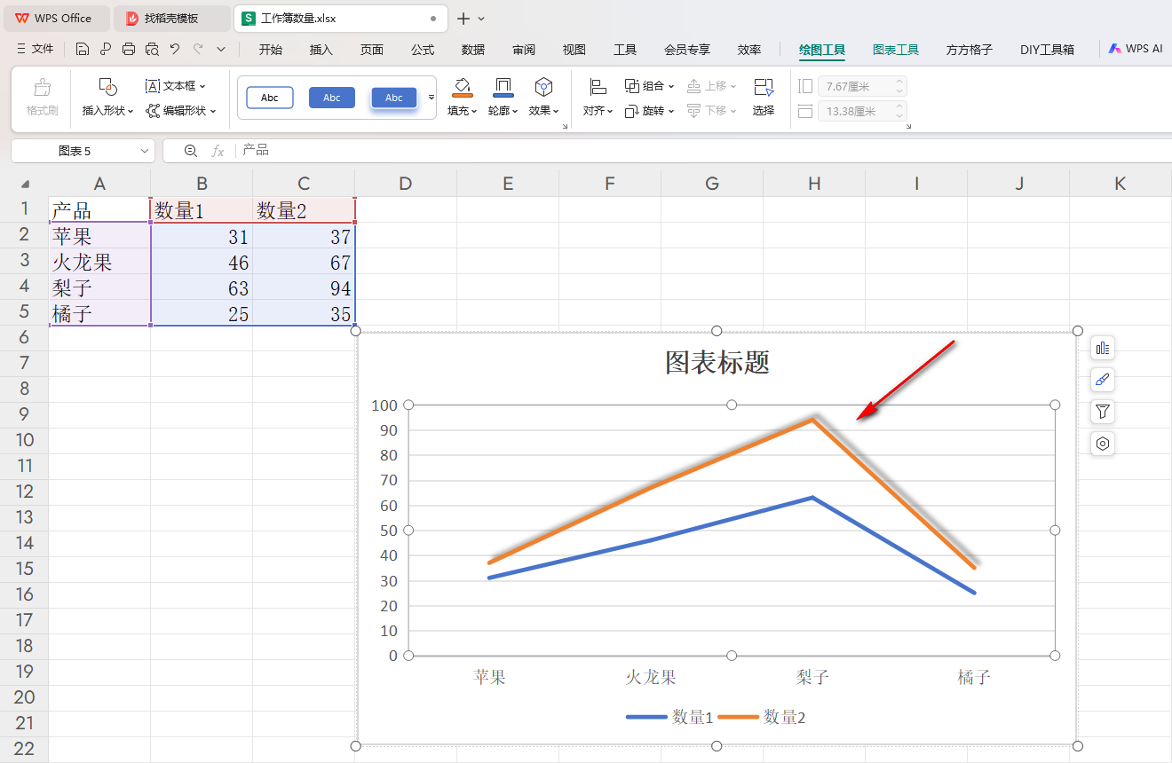 WPS阴影效果