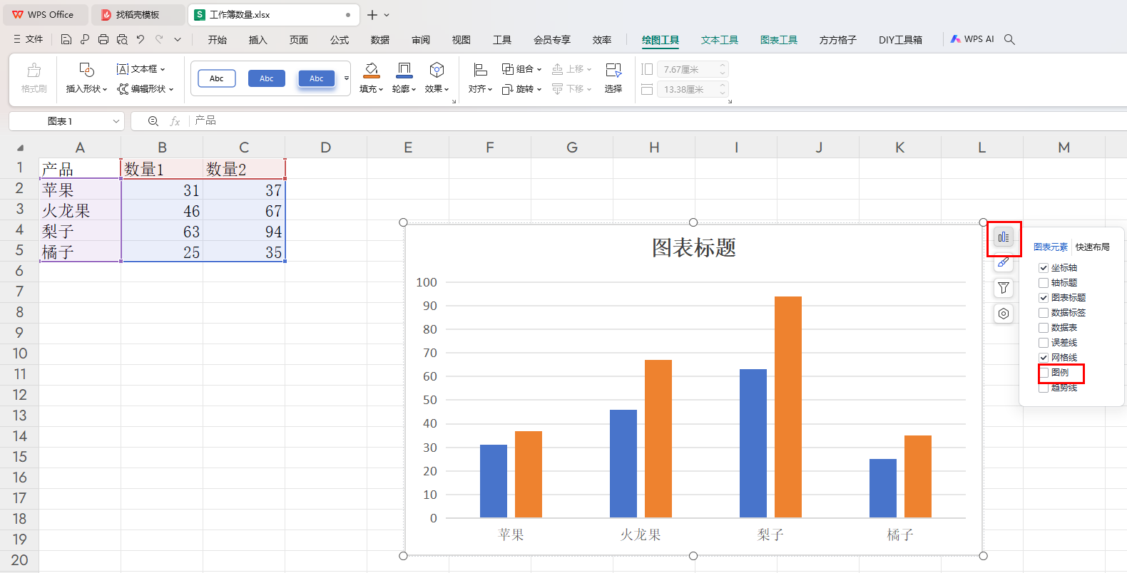 WPS图例