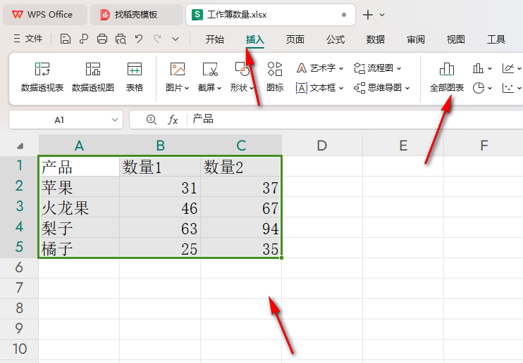 WPS复合图表