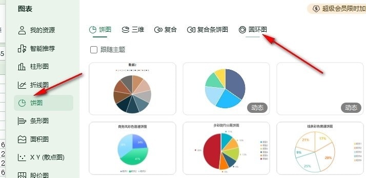 WPS圆环图