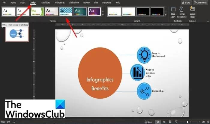 PowerPoint插入信息图表步骤
