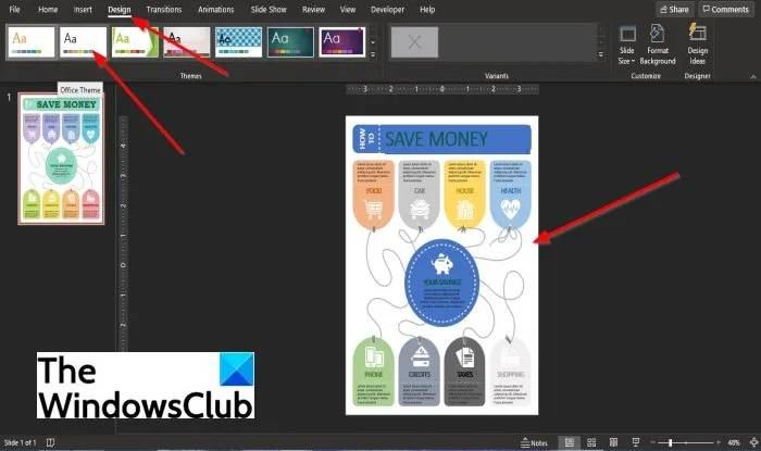 PowerPoint插入信息图表步骤
