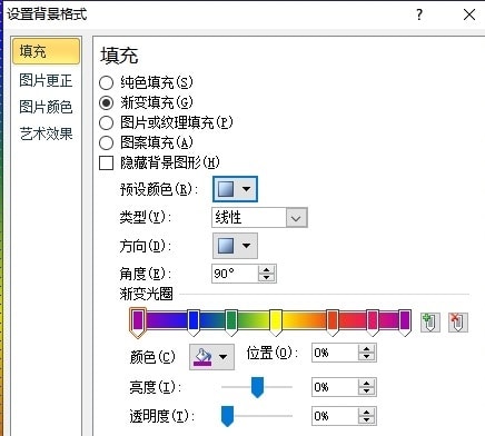 ppt彩虹效果