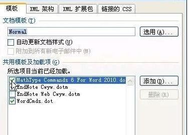 word如何删除加载项MathTye
