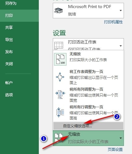 Excel缩放比例