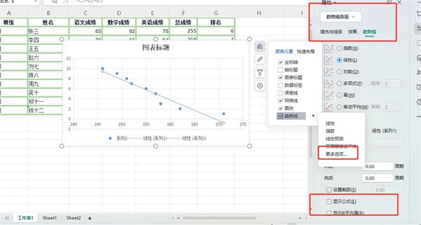 excel拟合曲线的教程