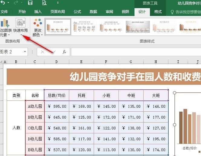 Excel图表布局