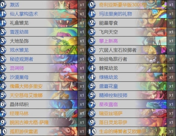 炉石传说德鲁伊卡组