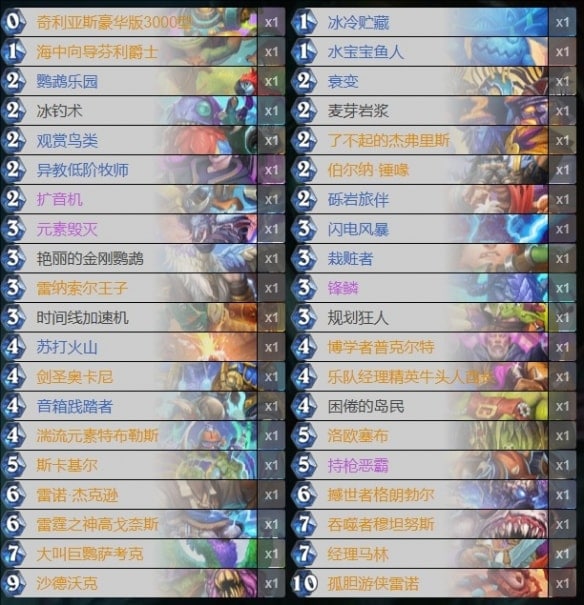 炉石传说萨满卡组