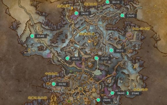 wow驭空术魔符坐标地点汇总