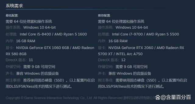 GTX显卡和RTX显卡玩黑悟空实测