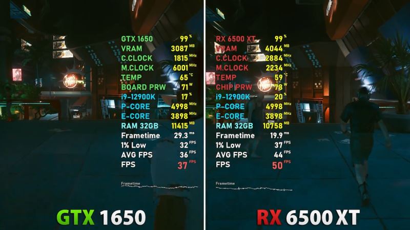 1650和6500xt区别对比