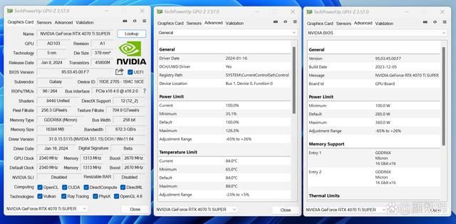 影驰RTX4070TiSUPER测评