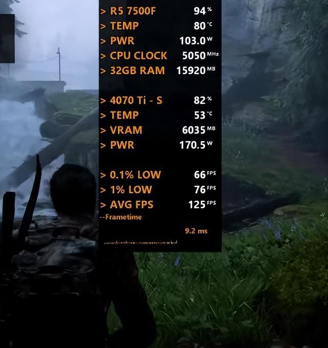 Ryzen57500F搭配RTX4070TiSUPER实测