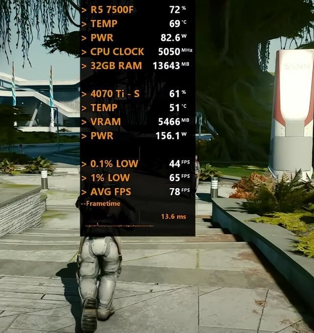 Ryzen57500F搭配RTX4070TiSUPER实测