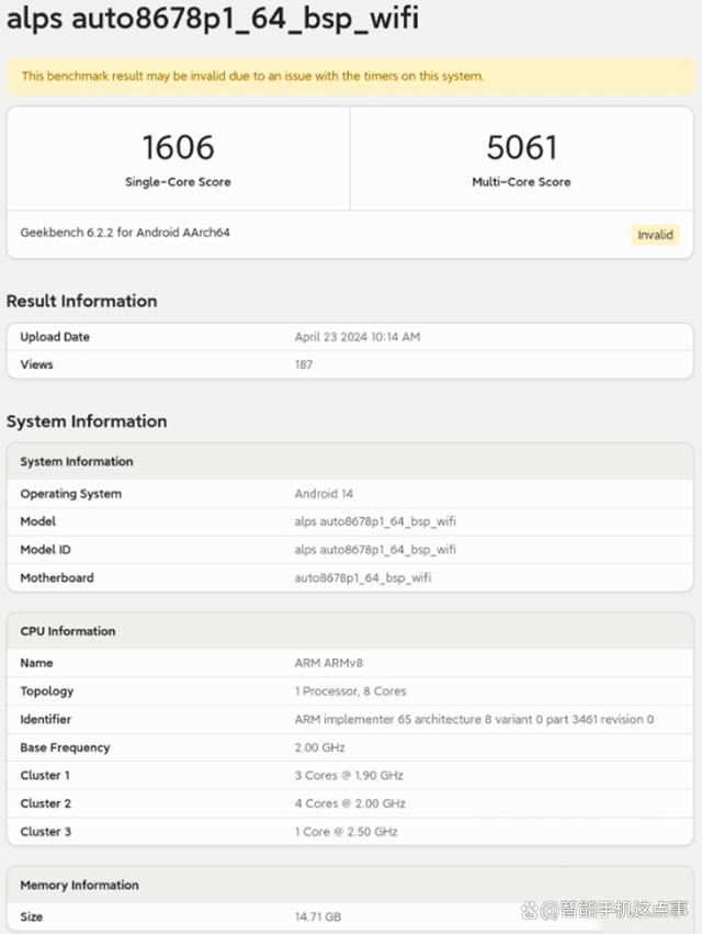骁龙8Gen4跑分出炉