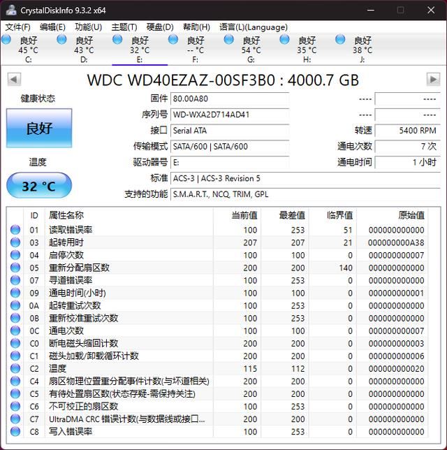 西部数据蓝盘4TB测评