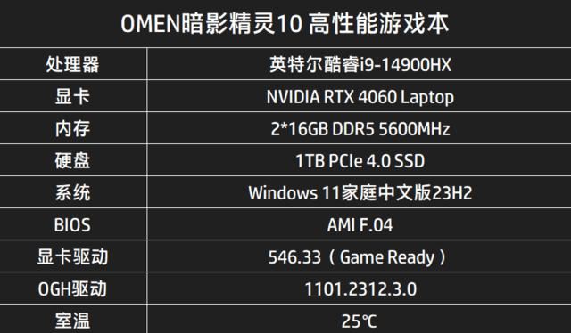 OMEN暗影精灵10评测