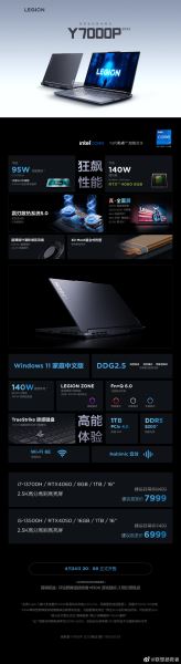 联想拯救者 Y7000P 2023开售