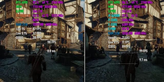 9800X3D对比14900K测评