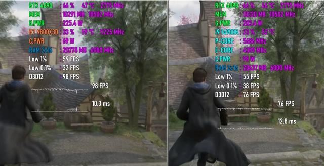 9800X3D对比14900K测评