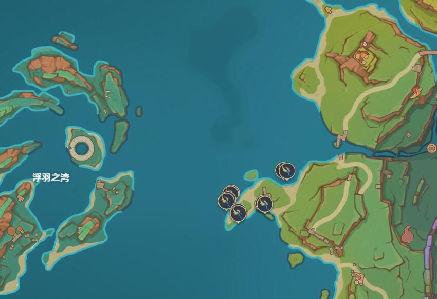 原神浪沫羽鳃分布图