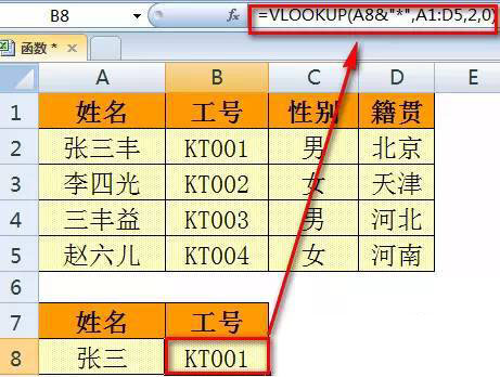 把VLOOKUP的第一参数加上&""转换为文本