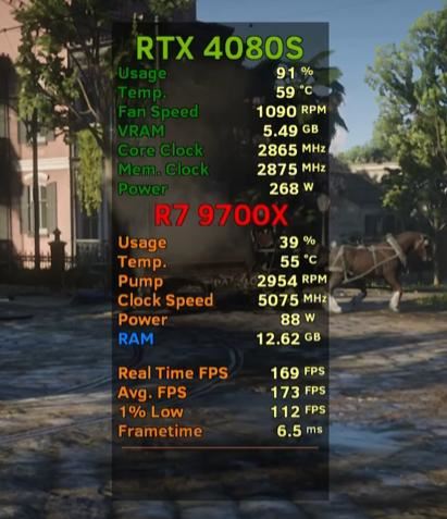 9700X搭配RTX4080S有多大提升