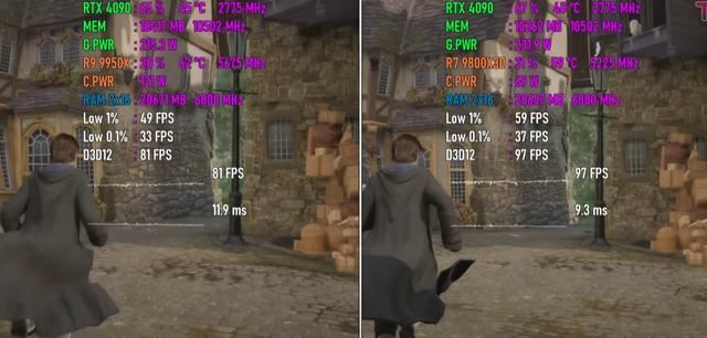 9800X3D和9950X性能对比
