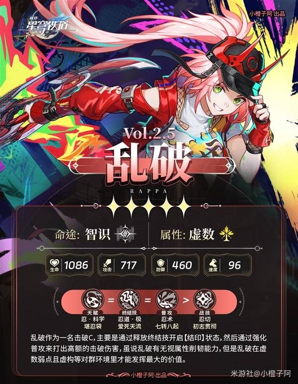 崩坏星穹铁道五星角色乱破怎么培养