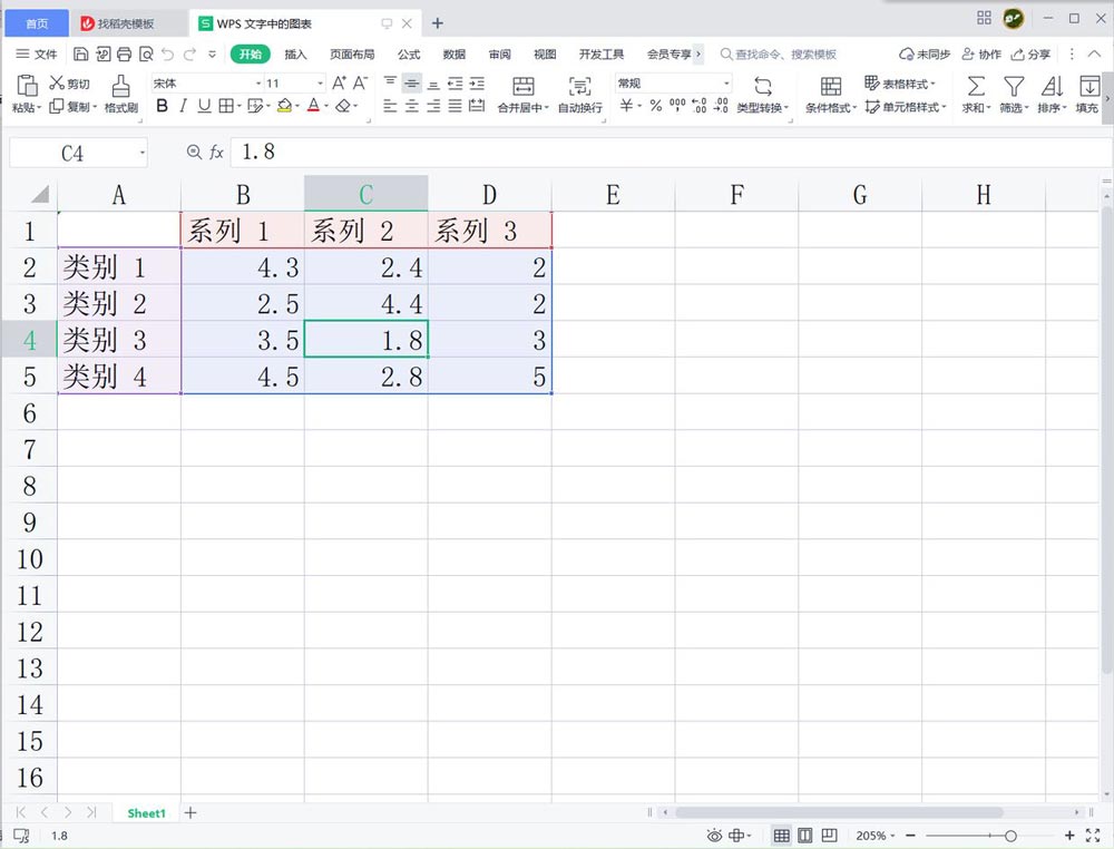 wps柱形图制作方法